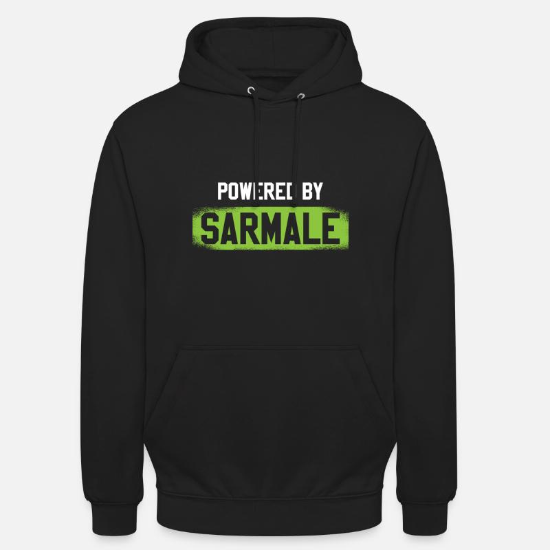 Propulsé par Sarmale - Sweat-shirt à capuche unisexe - noir