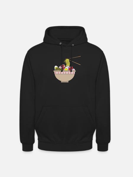 Asian noodle bowl ramen - Unisex Hoodie - black