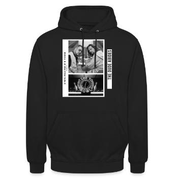 The Big Lebowski - Der Dude Und Walter Sobchak - Unisex Hoodie - Schwarz - Vorne - Alina (178cm) & Michal (187cm)