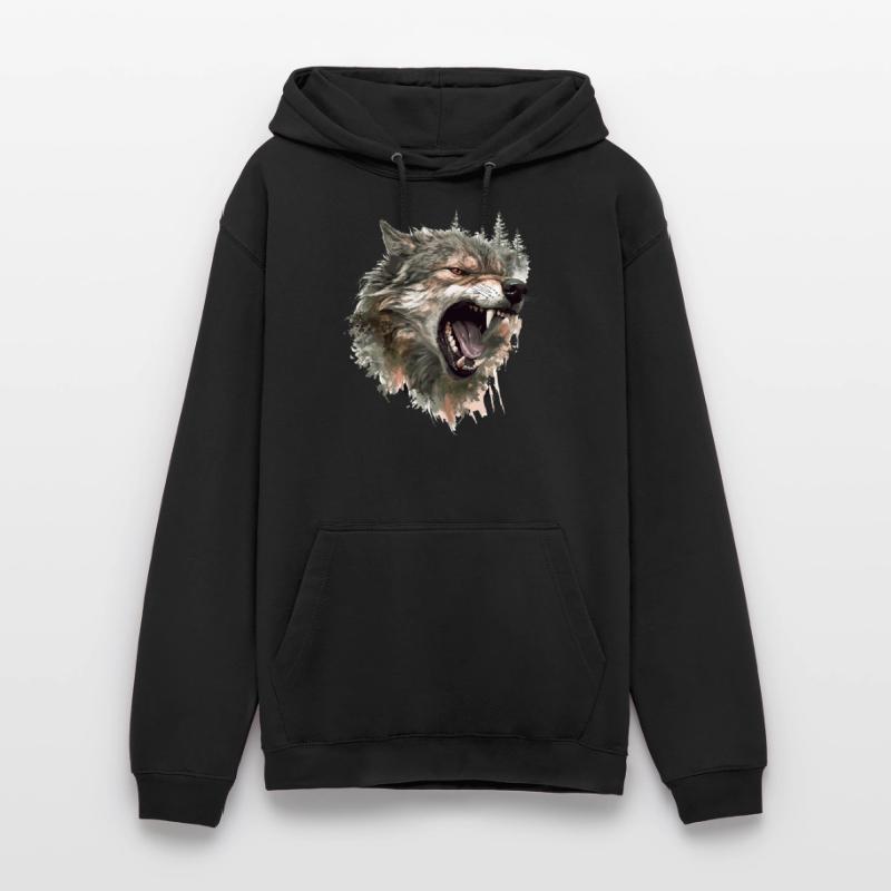 Wolf Wolf Head Scratch Marks Claws Wild Forest Hunter Unisex Hoodie