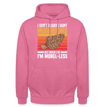 Pilzsammler Sprüche | Pilze Sammeln Pilz Geschenke - Unisex Hoodie - Pink - Vorne - Alina (178cm) & Michal (187cm)