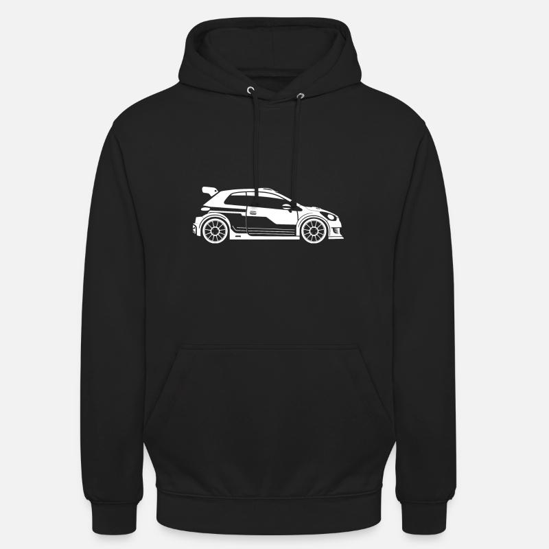 Rallybil - Unisex-hettegenser - svart