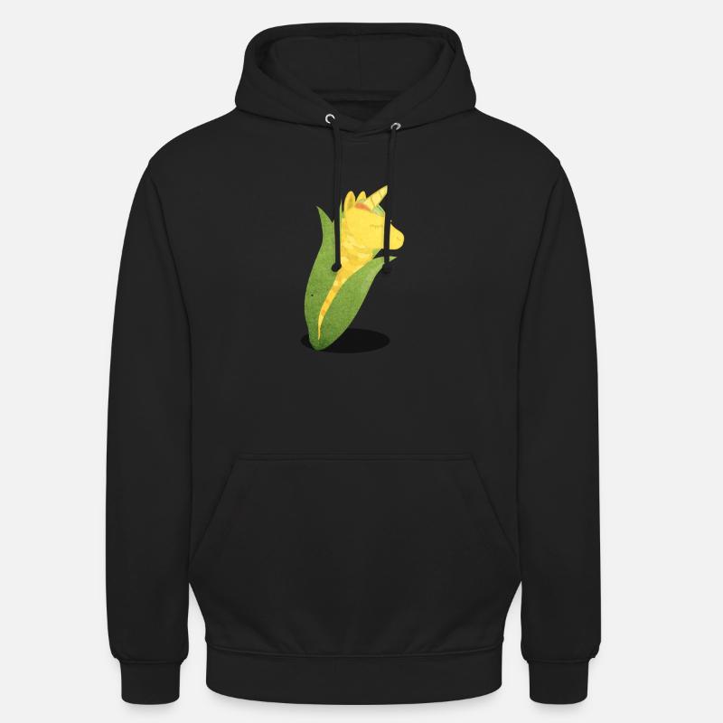 Corne de maïs - Sweat-shirt à capuche unisexe - noir