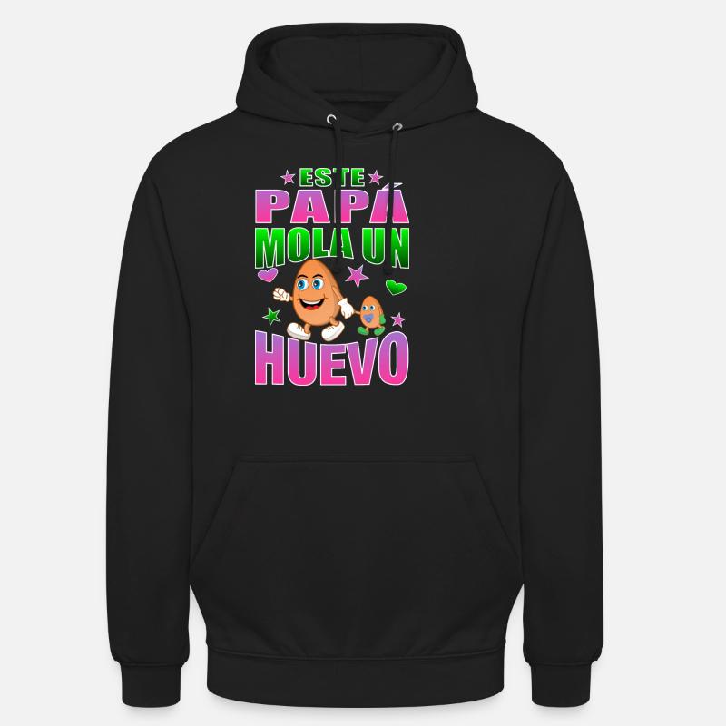 This dad rocks an egg - Unisex Hoodie - black