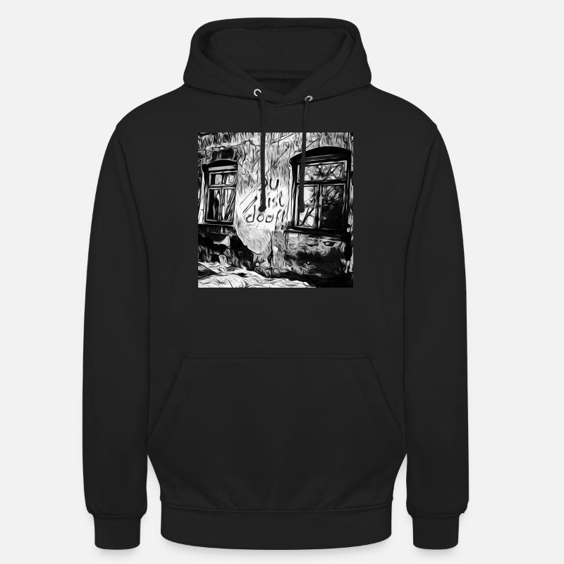 Tu es stupide - Sweat-shirt à capuche unisexe - noir