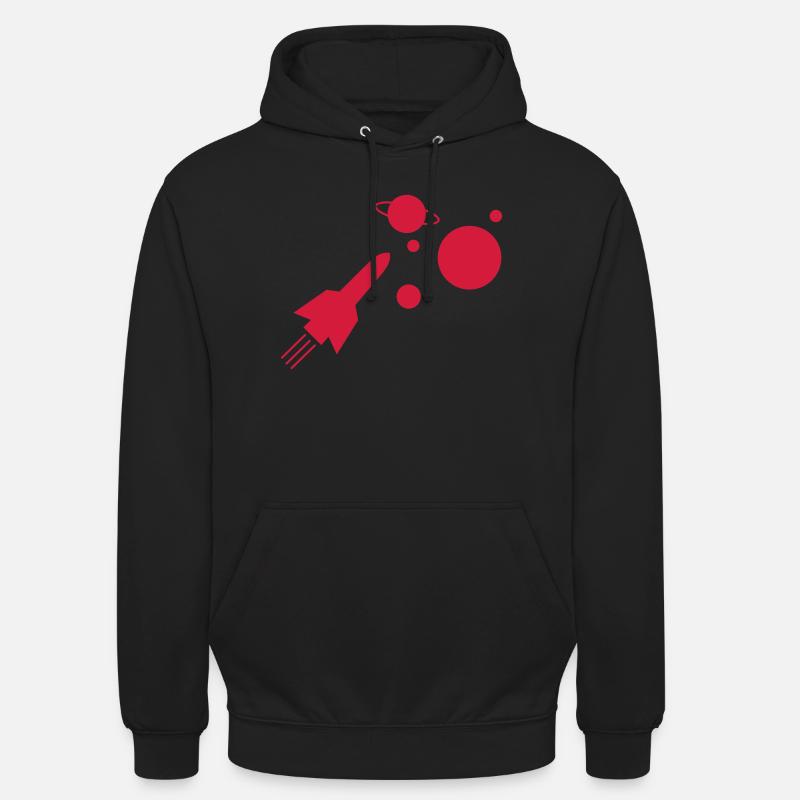 fusée - Sweat-shirt à capuche unisexe - noir