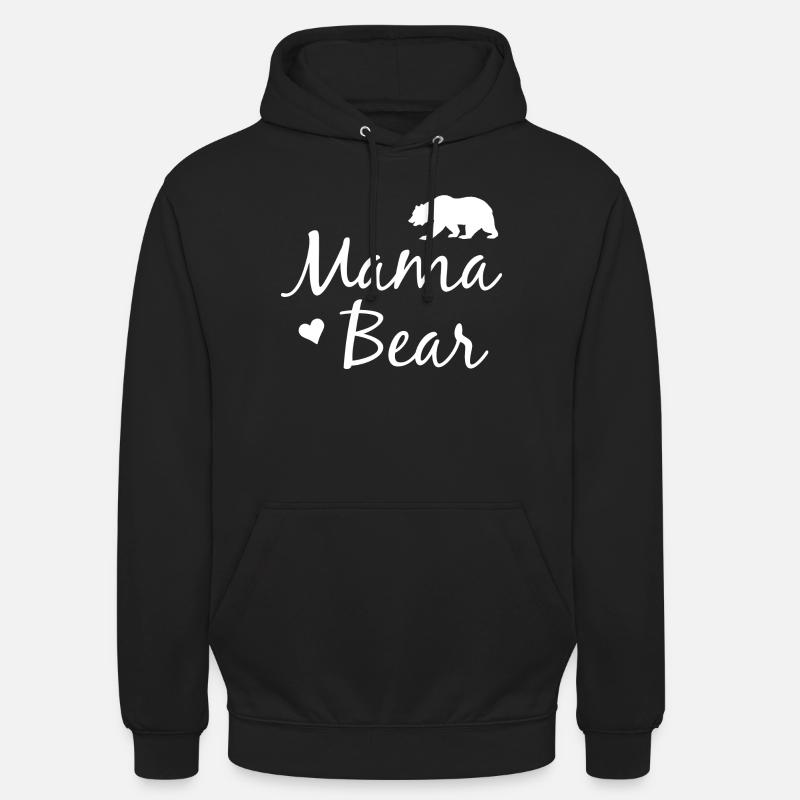 Mama Bear - Mama Bear - Sweat-shirt à capuche unisexe - noir