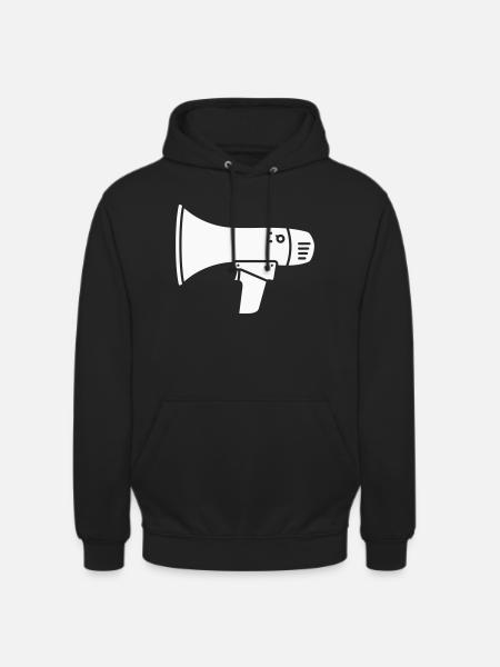 Megaphone loud demo ultras - Unisex Hoodie - black