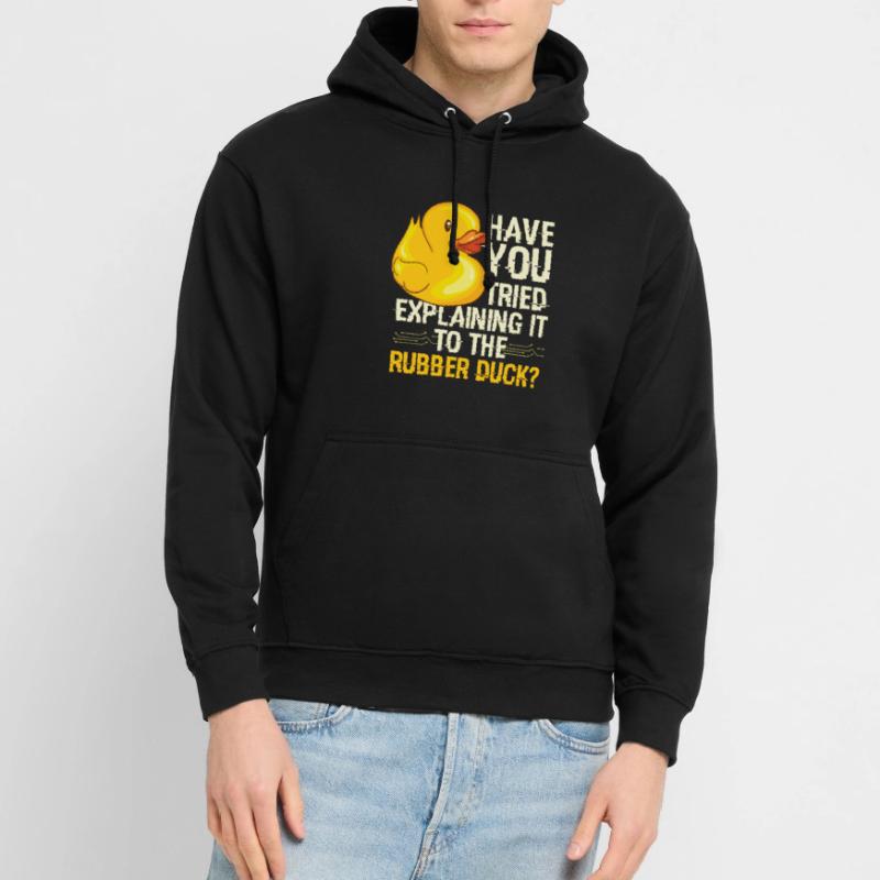 Rubber Duck Debugging Programmierer Unisex Hoodie