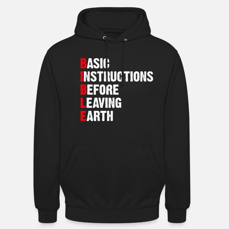 Basic Instructions Before Leaving Earth Unisex Hoodie