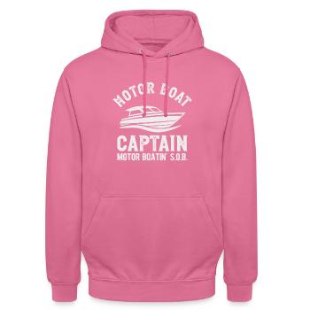 Motor Boat Captain Motor Boating - Unisex Hoodie - pink - Front - Alina (178cm) & Michal (187cm)