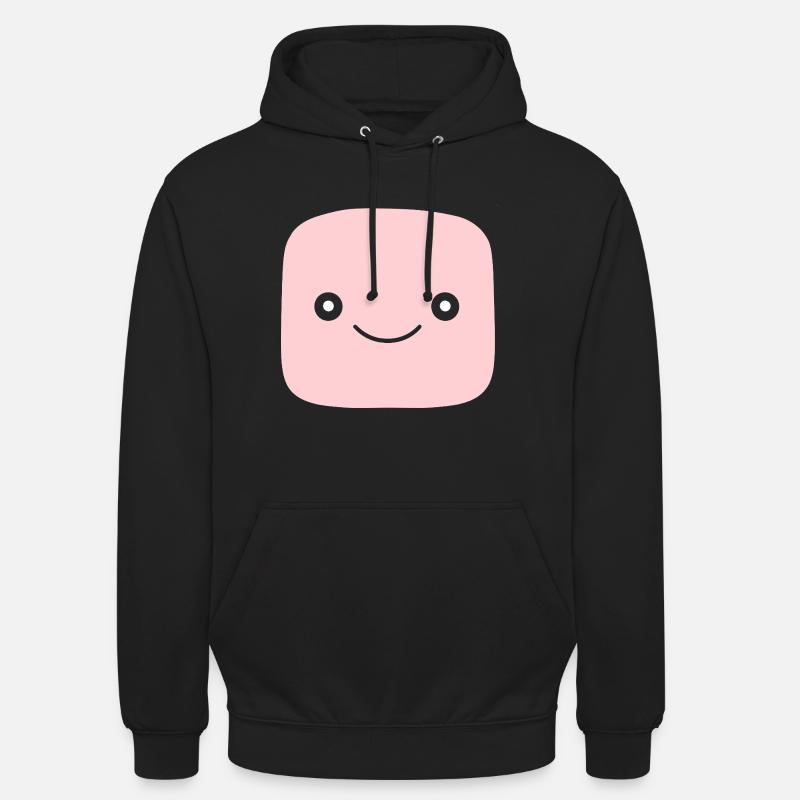 marshmallow - Sweat-shirt à capuche unisexe - noir