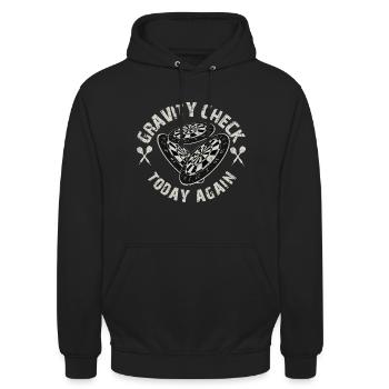 Contrôle de gravité - Sweat-shirt à capuche unisexe - noir - Devant - Alina (178cm) & Michal (187cm)