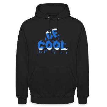 Be cool again - Unisex Hoodie - Schwarz - Vorne - Alina (178cm) & Michal (187cm)