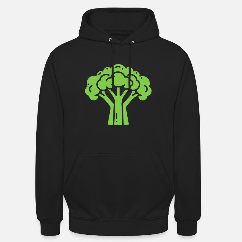 brocoli - Sweat-shirt à capuche unisexe - noir