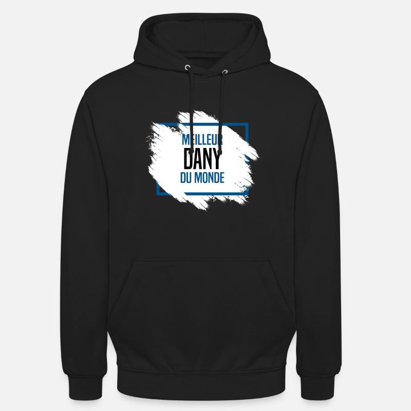 Dany - Sweat-shirt à capuche unisexe - noir
