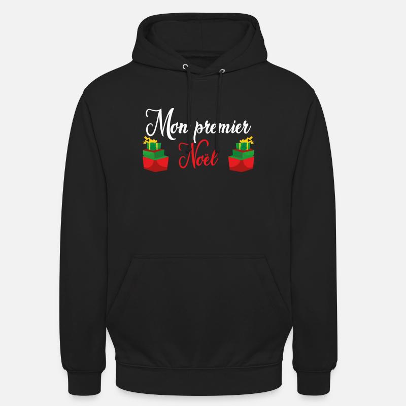 Mon Premier Noel - Sweat-shirt à capuche unisexe - noir