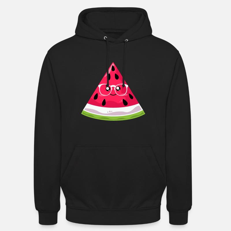 Pastèque - Sweat-shirt à capuche unisexe - noir