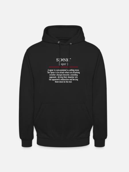 spear - spelling and description - Unisex Hoodie - Schwarz