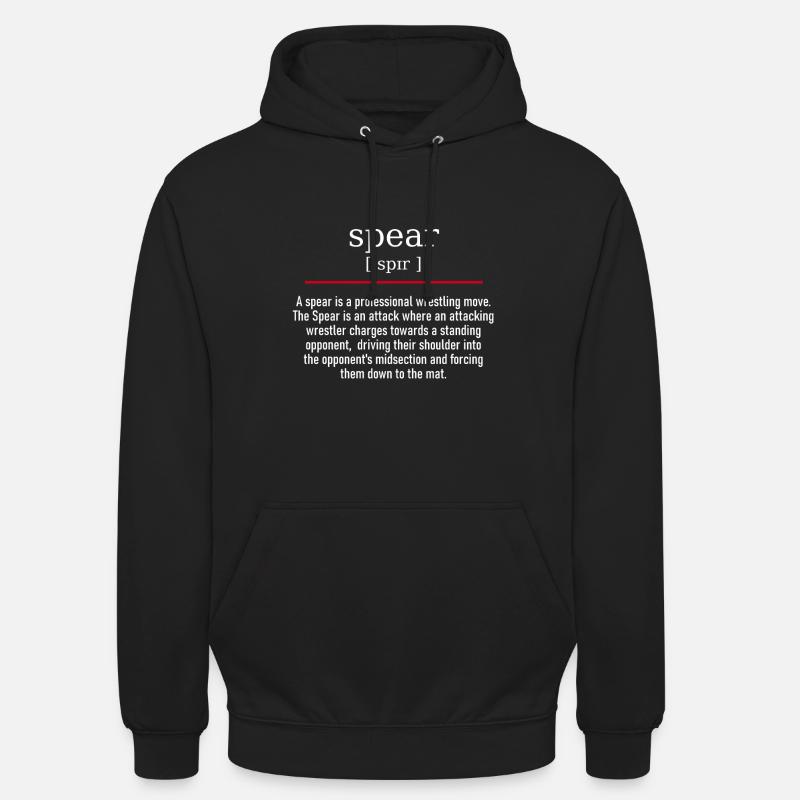 spear - spelling and description - Unisex Hoodie - Schwarz
