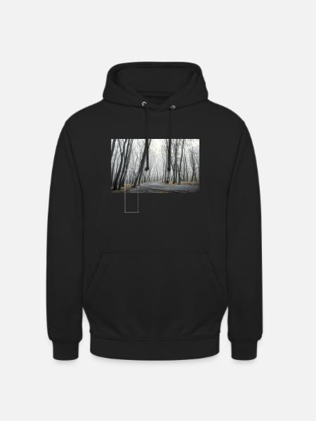 Fog I (EPHEMERAL series) - Unisex Hoodie - black