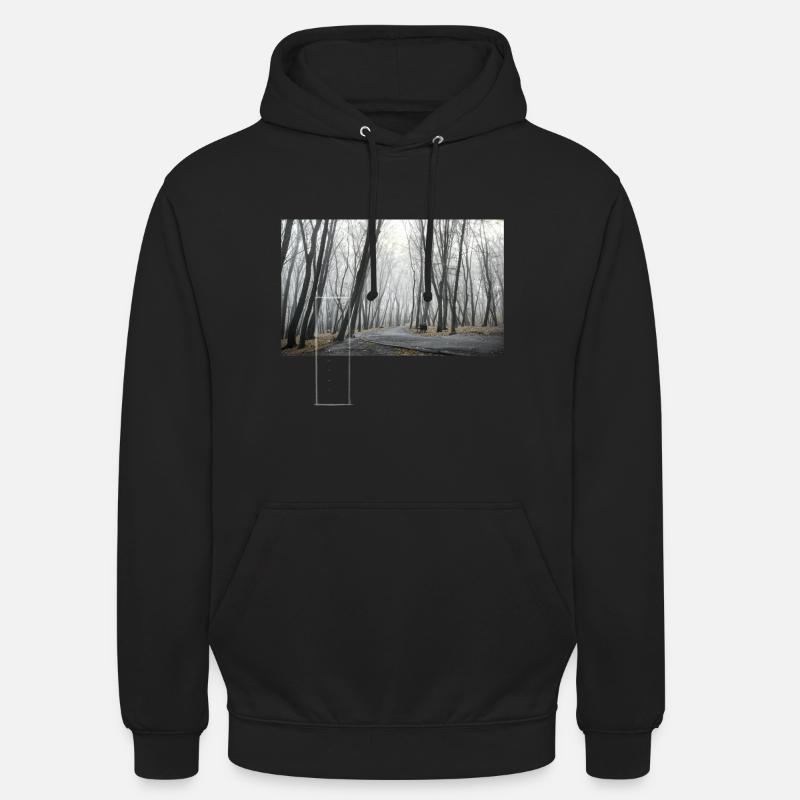 Nébuleuse I (série EPHEMERAL) - Sweat-shirt à capuche unisexe - noir