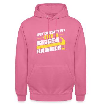Zimmermann Tischler Schreiner - Unisex Hoodie - Pink - Vorne - Alina (178cm) & Michal (187cm)