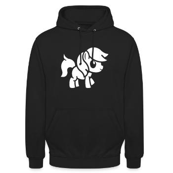 Pony - Unisex Hoodie - black - Front - Alina (178cm) & Michal (187cm)