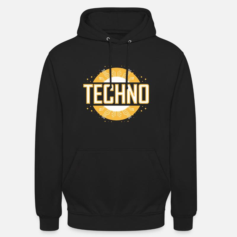 techno - Unisex Hoodie - black
