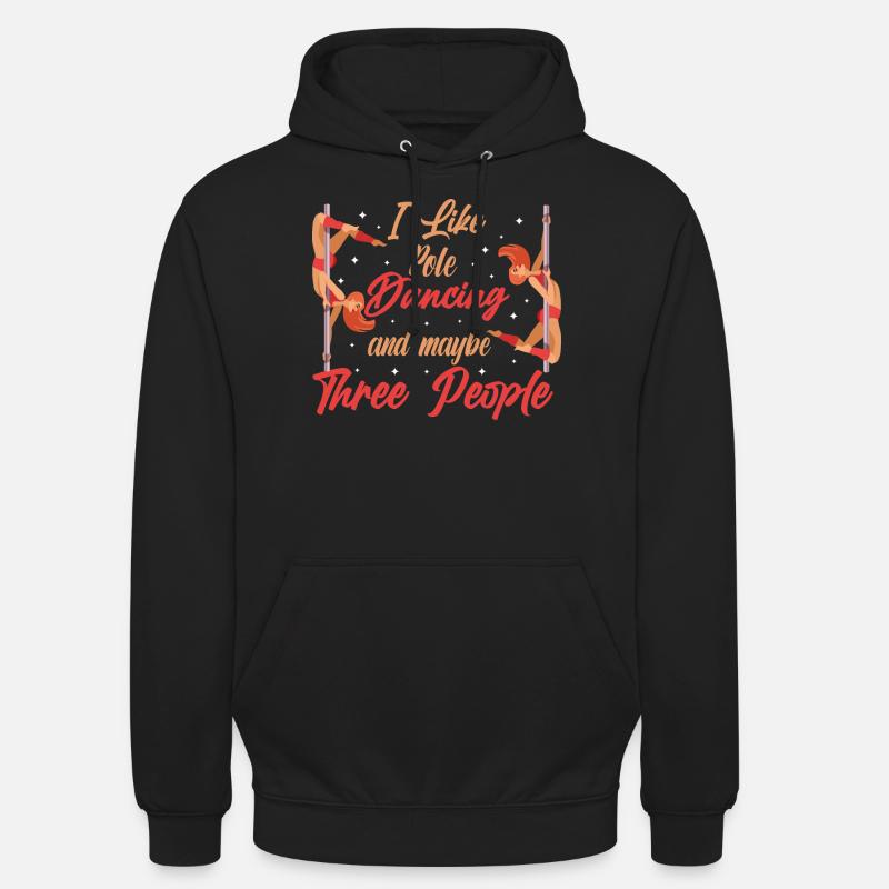 Pole Dance Pole Dance Pole Dance Ballerino - Felpa con cappuccio unisex - nero