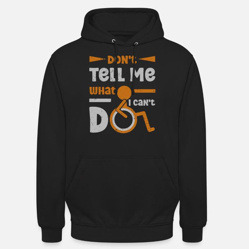 Rollstuhl Beinamputation Bewusstsein Amputation - Unisex Hoodie - Schwarz