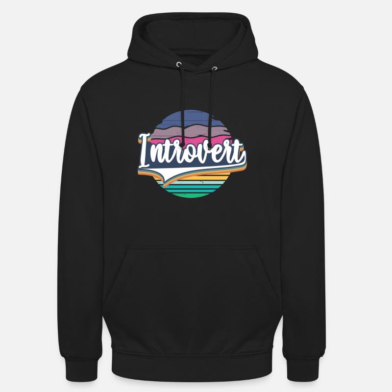 Trouble d’anxiété sociale introverti - Sweat-shirt à capuche unisexe - noir