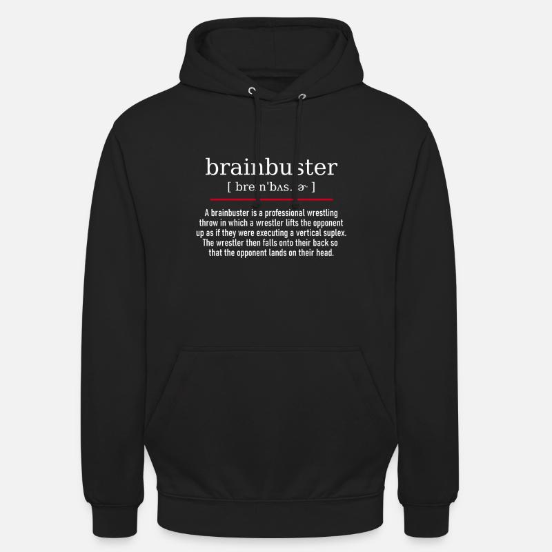 brainbuster - spelling and description - Unisex Hoodie - Schwarz