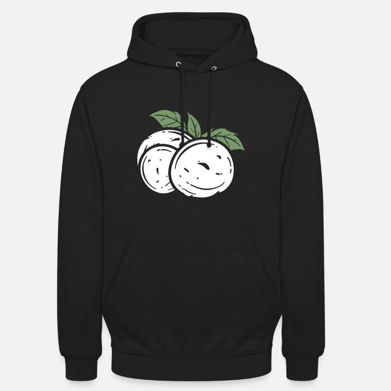 mozzarella - Sweat-shirt à capuche unisexe - noir