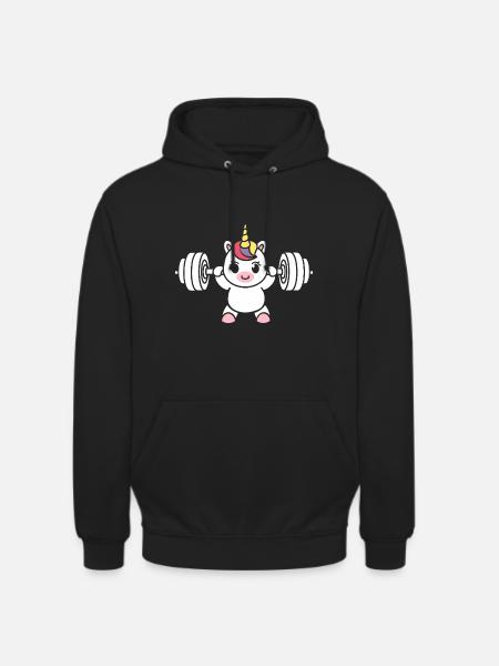 Humour musculation - Sweat-shirt à capuche unisexe - noir