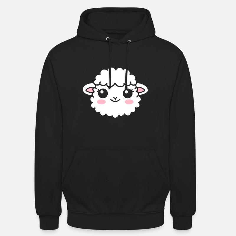 Mouton - Sweat-shirt à capuche unisexe - noir