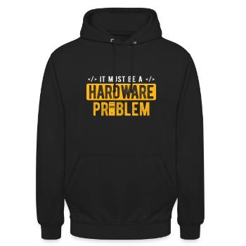 Software Ingenieur Informatiker Programmierer - Unisex Hoodie - Schwarz - Vorne - Alina (178cm) & Michal (187cm)