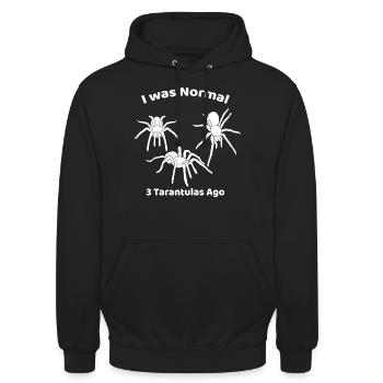 Vogelspinne - Unisex Hoodie - Schwarz - Vorne - Alina (178cm) & Michal (187cm)