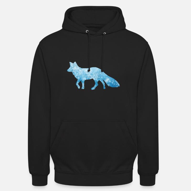 Snow Fox Ice Fox Fox / Fox Ice Snow - Unisex Hoodie - black