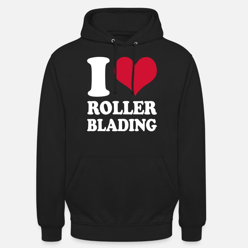 I Love Rollerblading - Unisex Hoodie - black