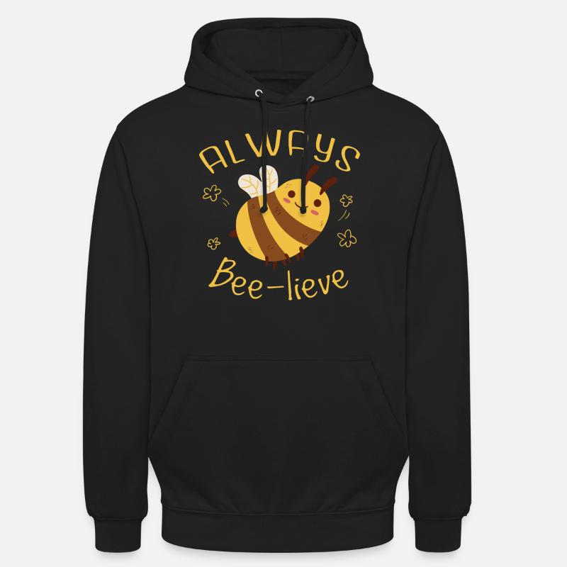 Cute Honeybee Bee Bumblebee Design - Unisex Hoodie - black