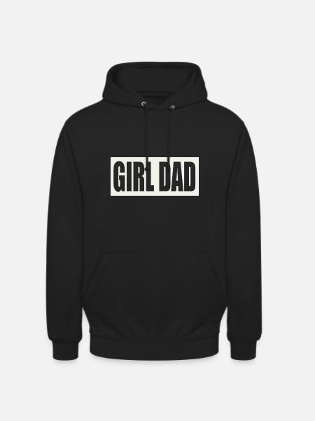 FILLE PAPA - Sweat-shirt à capuche unisexe - noir