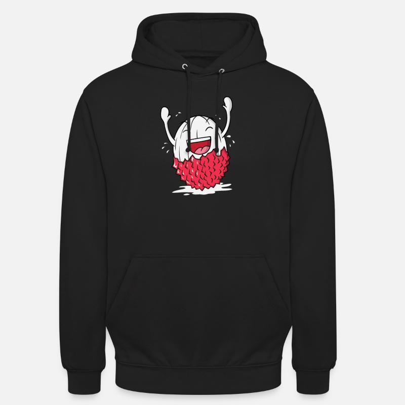 Litschi Lychee - Sweat-shirt à capuche unisexe - noir