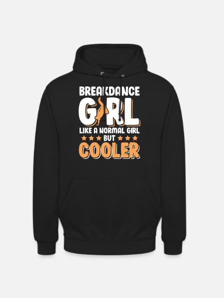 Breakdance Girl Girls - Unisex Hoodie - black
