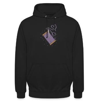 Sewing Paths Role - Unisex Hoodie - black - Front - Alina (178cm) & Michal (187cm)