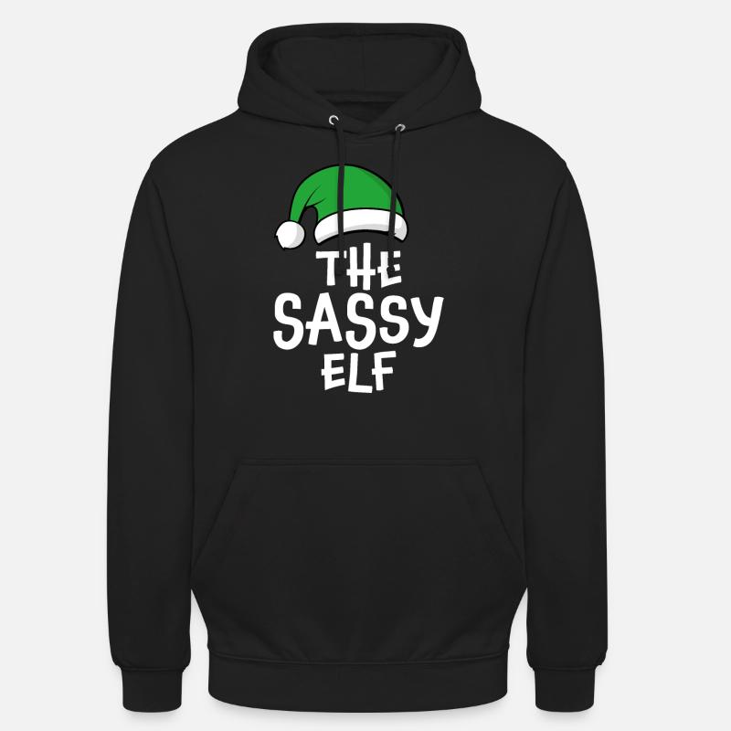 L’elfe Sassy - Sweat-shirt à capuche unisexe - noir