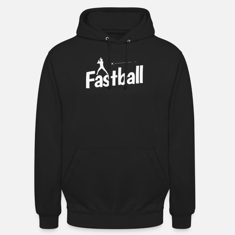 Baseball à balle rapide - Sweat-shirt à capuche unisexe - noir