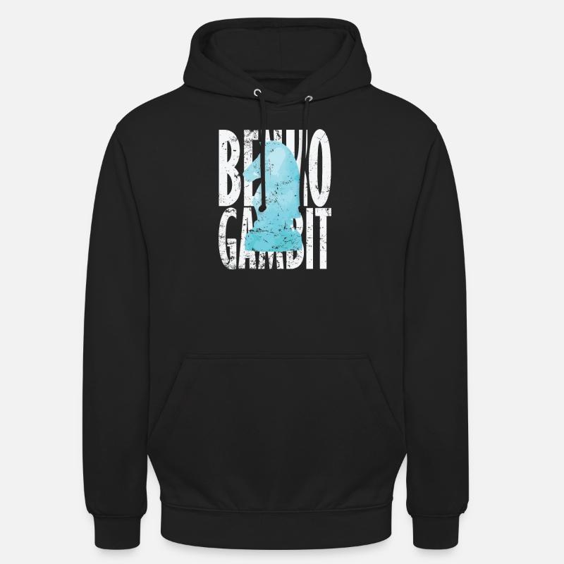 Benko Gambit Volga Gambit Échecs - Sweat-shirt à capuche unisexe - noir