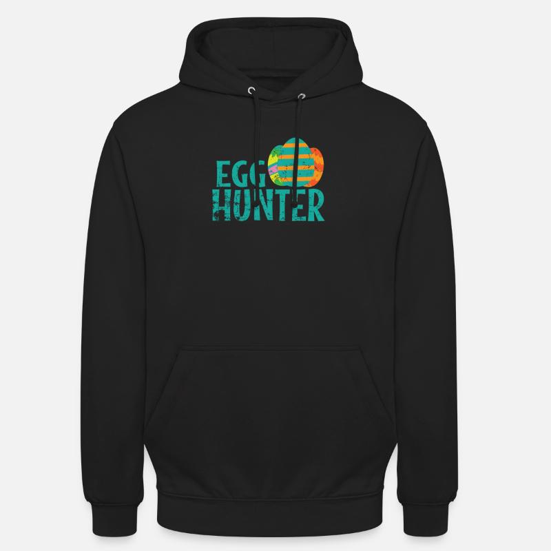 Egg Hunter Ostern bunte Ostereier - Unisex Hoodie - Schwarz