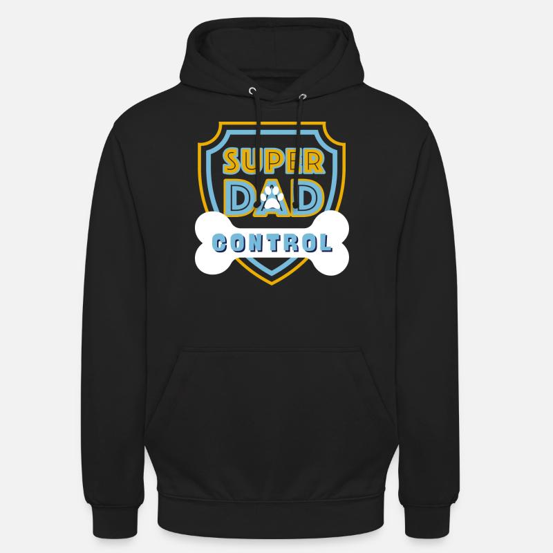 Super Dad Control Bleu Clair - Sweat-shirt à capuche unisexe - noir